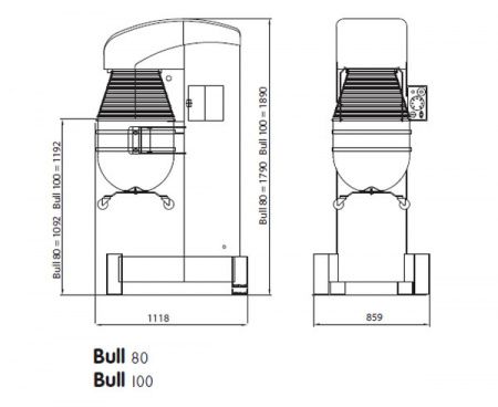 Миксер планетарный Rollmatic BULL 100