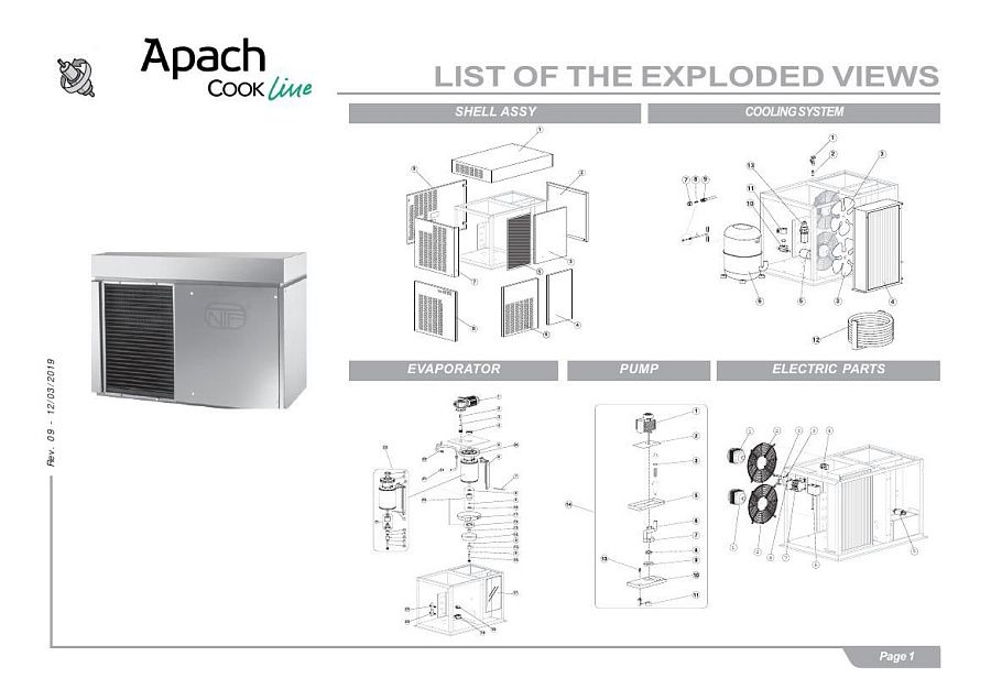 Деталировка Apach Cook Line AS620B