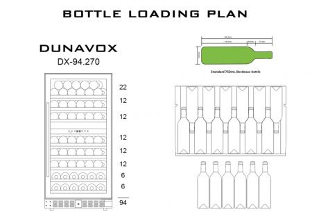 Шкаф винный Dunavox DX-94.270SDSK