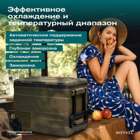 Холодильник автомобильный Alpicool U55 (12/24)