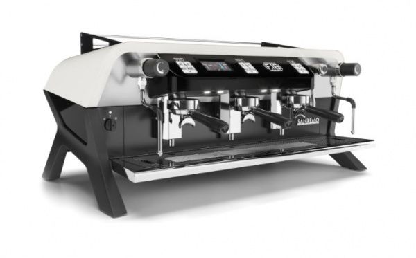 Кофемашина Sanremo F18 Tall 2 высокие гр. белая с черным