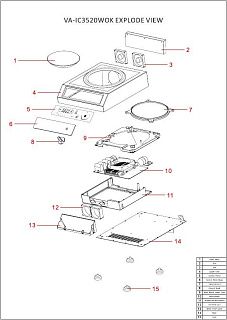 Деталировка Viatto VA-IC3520WOK