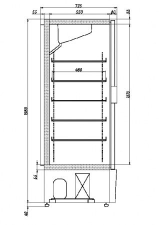Шкаф холодильный Ариада R700MS