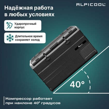 Холодильник автомобильный Alpicool TS120 (12/24)