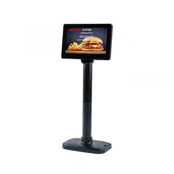 Дисплей покупателя Атол PD-7000 USB, LCD 800*480, черный