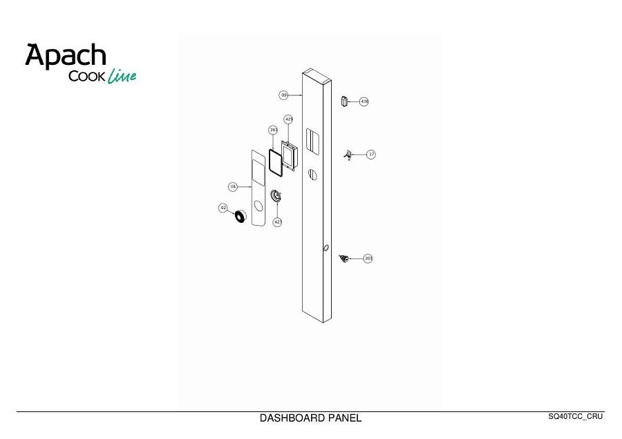Деталировка Apach Cook Line AP40QT