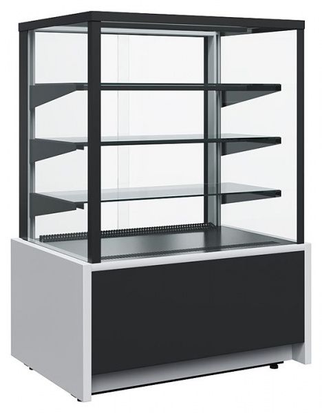 Витрина кондитерская Полюс KC70 VM 1,3-1 9006-9005 (ВХСв-1,3д Сarboma Cube ТЕХНО)