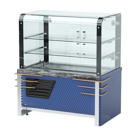 Витрина кондитерская нейтральная закрытая (2 полки) RN32AS Case 1105х700х1290(600)мм