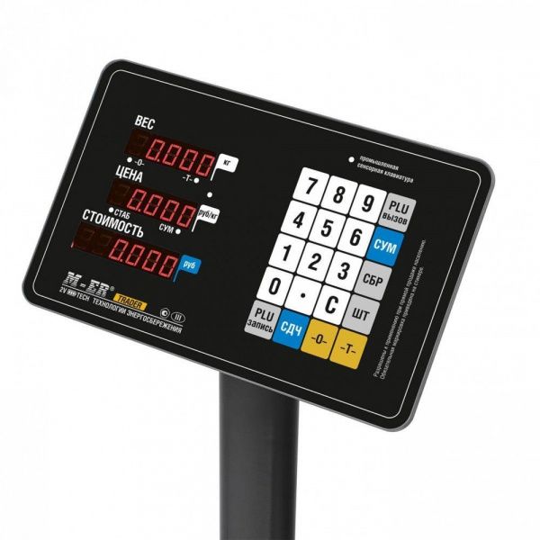 Весы напольные Mertech M-ER 333 ACP-300.50/100 Trader LED с расч. стоимости