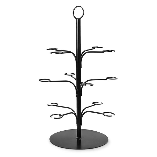 Подставка этажерка Barbossa Glac0008 h53см d33см для 12 рюмок/бокалов нерж. черная