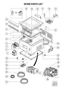 Деталировка Apach Cook Line AVM308L
