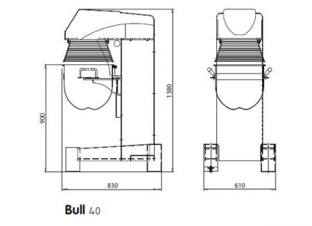 Миксер планетарный Rollmatic BULL 40