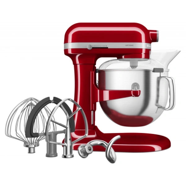 Миксер планетарный KitchenAid Artisan 5KSM70SHXEER 6.7 л красный