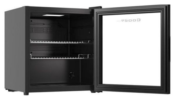 Шкаф холодильный со стеклом Cooleq TBC-46N черный