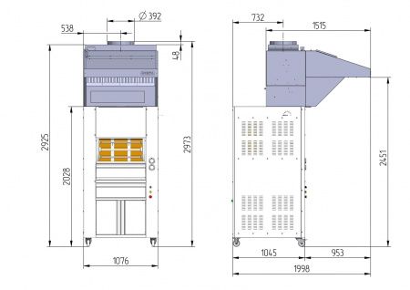Гриль для кур угольный Vesta Chicken Grill