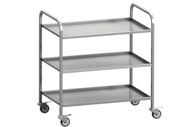 Тележка сервировочная MGsteel 73655 800x600x870мм нерж.