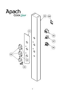Деталировка Apach Cook Line AB10QM