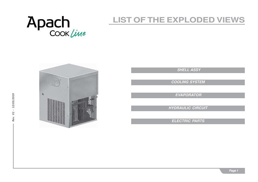 Деталировка Apach Cook Line AG490B